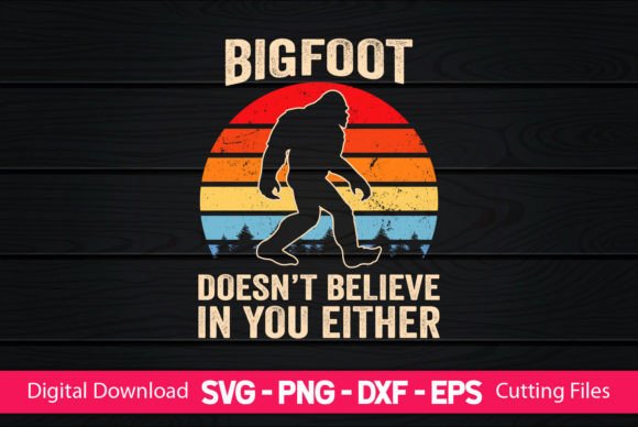 A Bigfoot Design Asset for Crafts & Graphic Sales