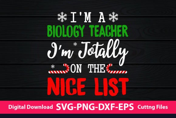 A Designer's Review of a Biology Teacher Christmas Graphic