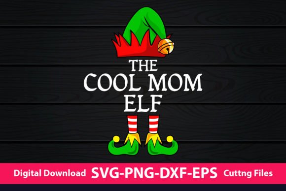 A Graphic Designer's Review of The Cool Mom Elf Funny Christmas Design for Craft Projects