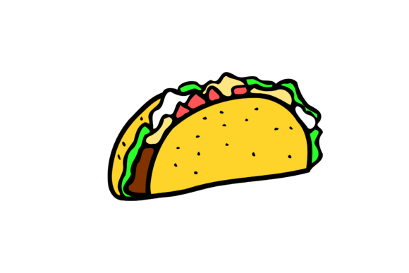 A Simple Taco Illustration: Versatile Graphics for Content Creators