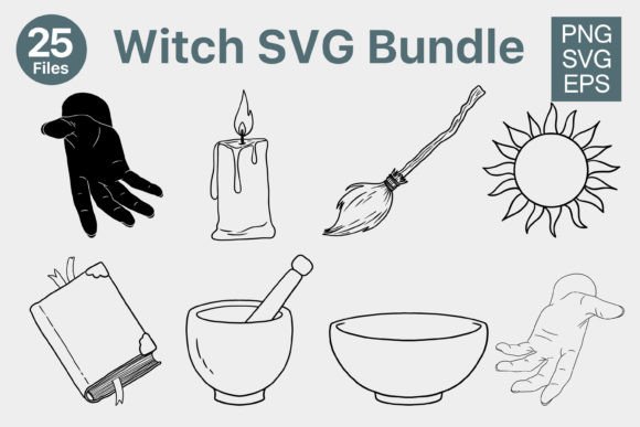 A Witch Mystical SVG Bundle for Crafting Authentic Brand Stories