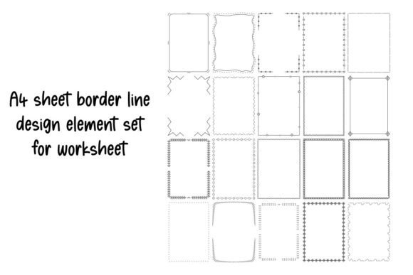 A4 Border Graphics: Professional Graphic Templates for Publishers
