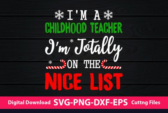 Childhood Teacher Christmas Gift as a Brand Graphic