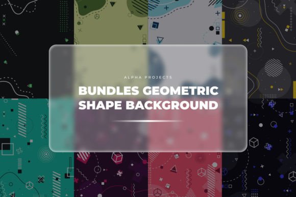 Geometric Shape Background Graphics for Editorial Use