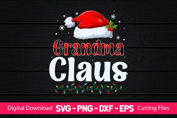 Grandma Claus: A Warm, Handmade Graphic for Craft-Driven Brands
