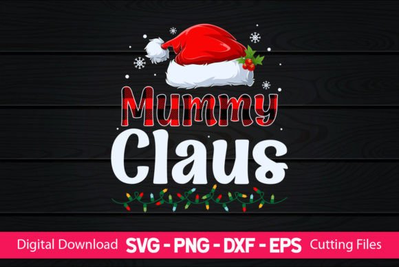 Mummy Claus: A Seasonal Graphic for Crafts and Holiday Branding