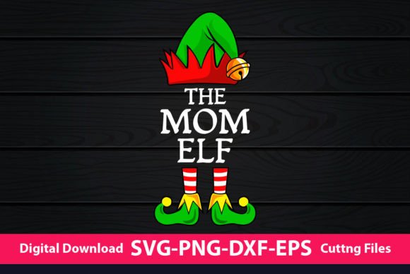The Mom Elf Funny Christmas: A Graphic Asset for Craft Marketing